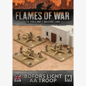 British army Desert Rats Bofors Light AA troop