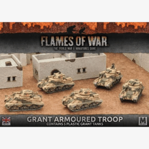 British army Desert Rats Grant Armoured Troop