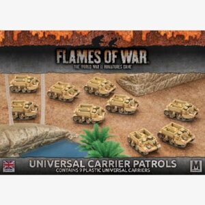 British army Desert Rats Universal Carrier Patrols