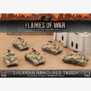 British Army Mid War Sherman Armoured Troop