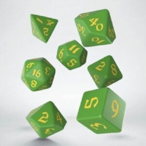 Dice Poly Classic Runic Green/Yellow