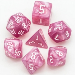 Dice Poly Macaron magenta