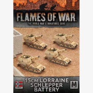 German Army Afrika Korps 15cm Lorraine Schlepper Artillery Battery