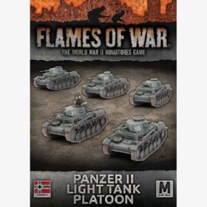 German Army Afrika Korps Panzer II Light Tank Platoon