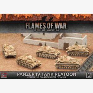 German Army Afrika Korps Panzer IV Tank Platoon