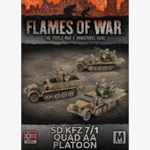 German Army Sd Kfz 7/1 Quad AA Platoon