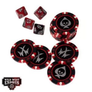 Wild West Exodus Fortune Chips & Dice set