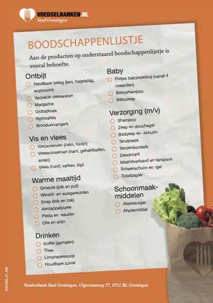 VB boodschappenlijstje