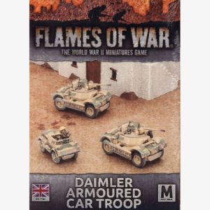 British Army Mid War Daimler Armoured Car Troop