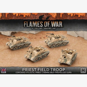 British Army Mid War Priest Field Troop