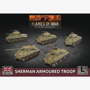British Army Sherman Armoured Troop