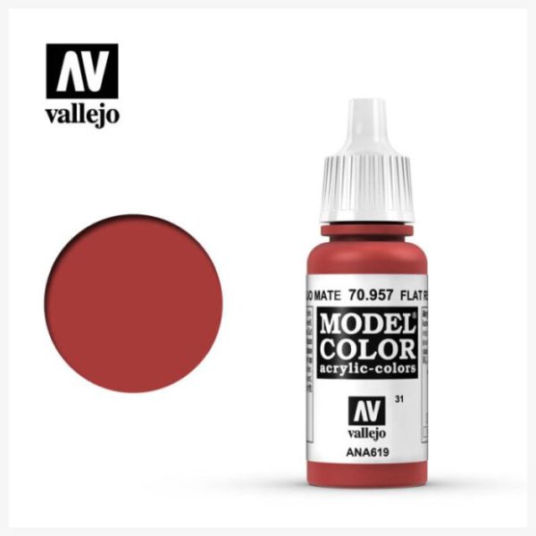 Model Color Acrylic Color Flat Red