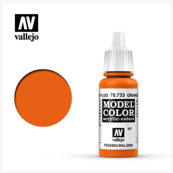 Model Color Acrylic color Orange Fluor