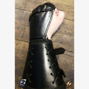 Leather Gauntlet Left Hand - 2Q - Black