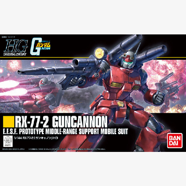 RX-77-2 Guncannon HGUC 1:144 scale model