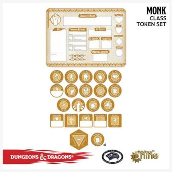 D&D Token set Monk