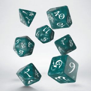 Dice Poly Classic RPG Stormy & White