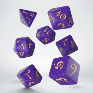 Dice Poly Classic RPG purple/Yellow