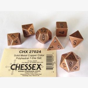 Dice Poly Solid Metal Copper