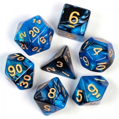 Dice Poly Mixed Blue&Black