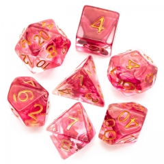 Dice Poly Swirl Shimmer Red