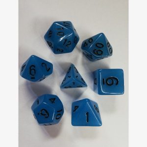 Dice Poly Blue glow-in-the-dark